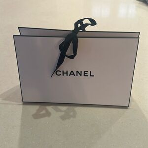 Chanel empty gift bag with bow and bag